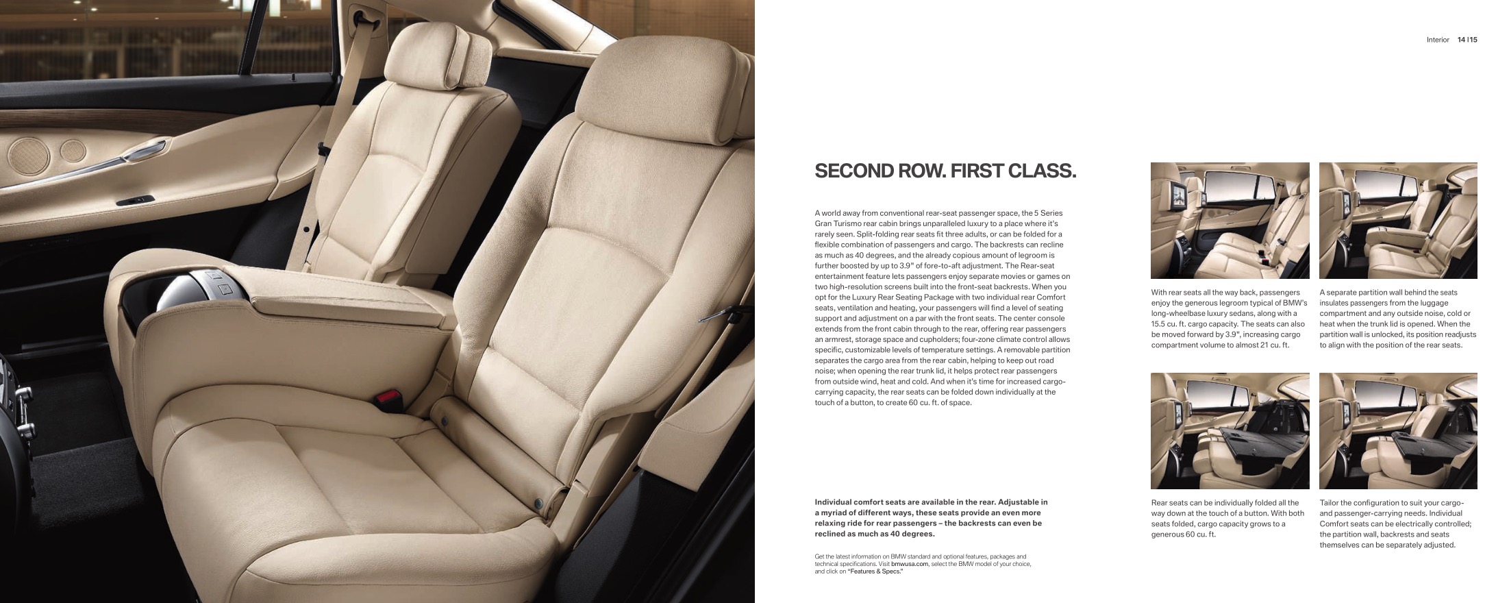 2012 BMW 5-Series GT Brochure Page 20